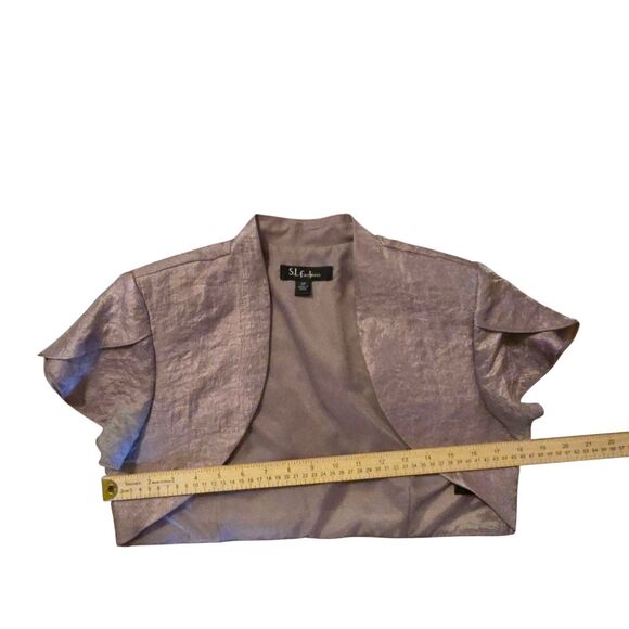 VTG S. L. Fashions Dress 8P 2 Piece Fairy Isle Layered Ruffled Whimsical - Picture 7 of 12